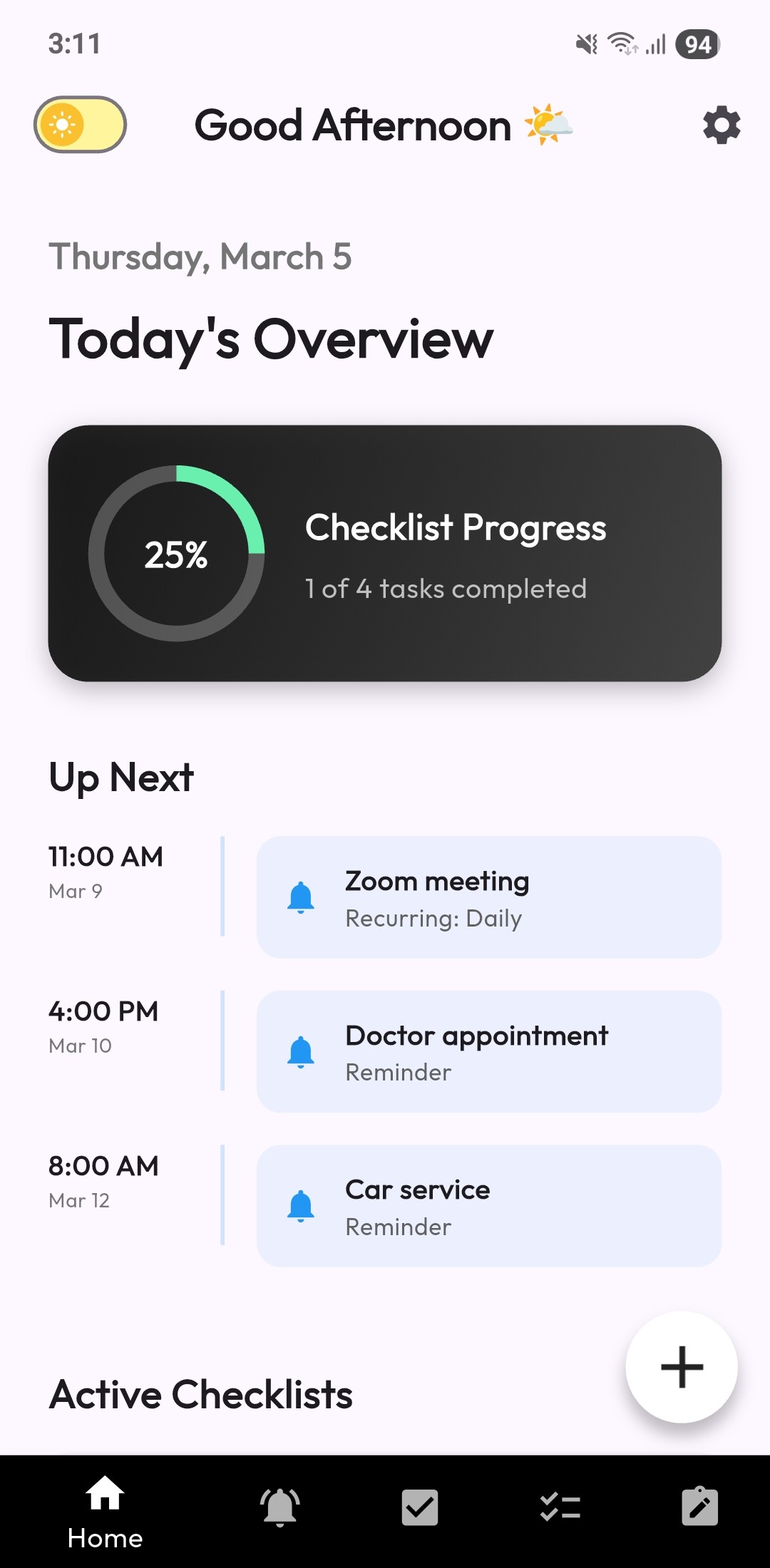 SyncIt App Dashboard